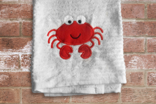 Cute Cartoon Crab Applique
