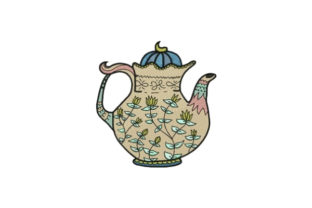 Flower Tea Pot Design Review for Boutique Sweatshirt Embroidery