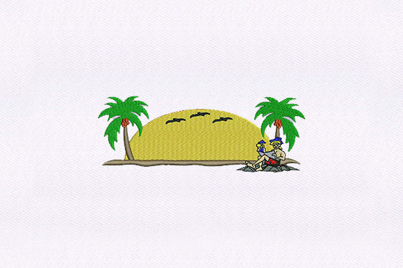 Guy on the Beach: A Sweatshirt Embroidery Review