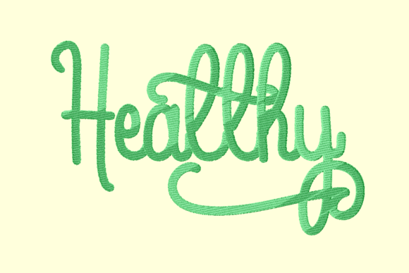 Healthy Lettering for Boutique Sweatshirt Projects