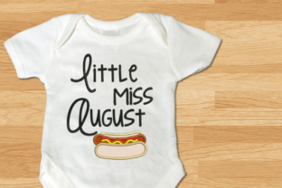 Little Miss August Hot Dog Applique – Designer Review