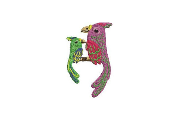 Mom and Baby Parrots – An Embroidery Seller’s Review