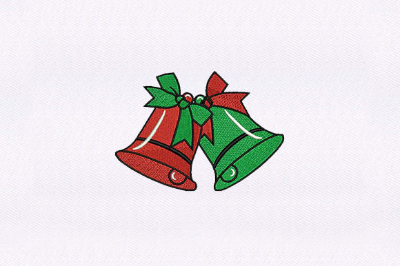 Red and Green Bells: A Holiday Embroidery Designer Review